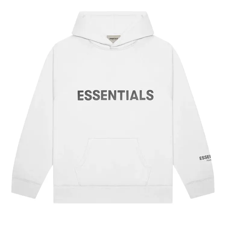 weißer essentials hoodie