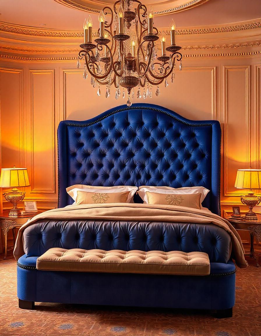 bed headboard for luxury bedroom