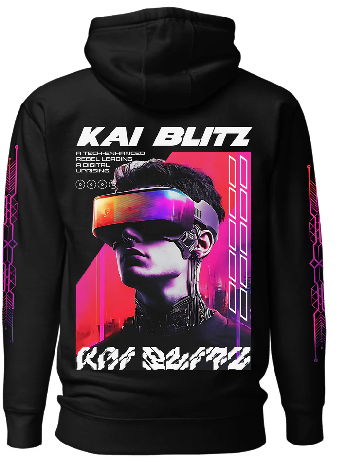 Kai AR Graphic Hoodie Graphic Tees by GoatApparels.co
