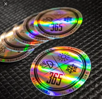 Custom Holographic Stickers for Branding